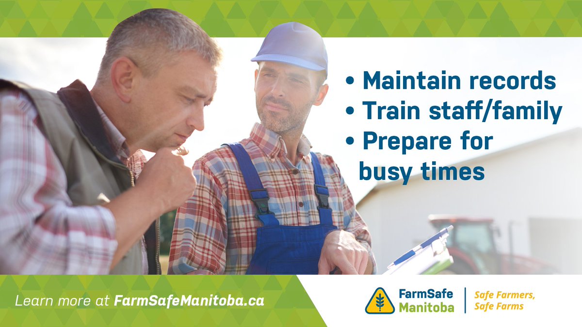 There are three key ways to sustain #farmsafety. Now is a good time to start implementing them on your farm: ow.ly/PLIB50MZpjK #HereAllYear #ThinkSafety