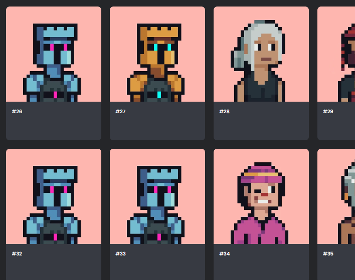 0xFreeze's tweet photo. @CasamigosNFT duplicates? https://t.co/rGc5jK4owH