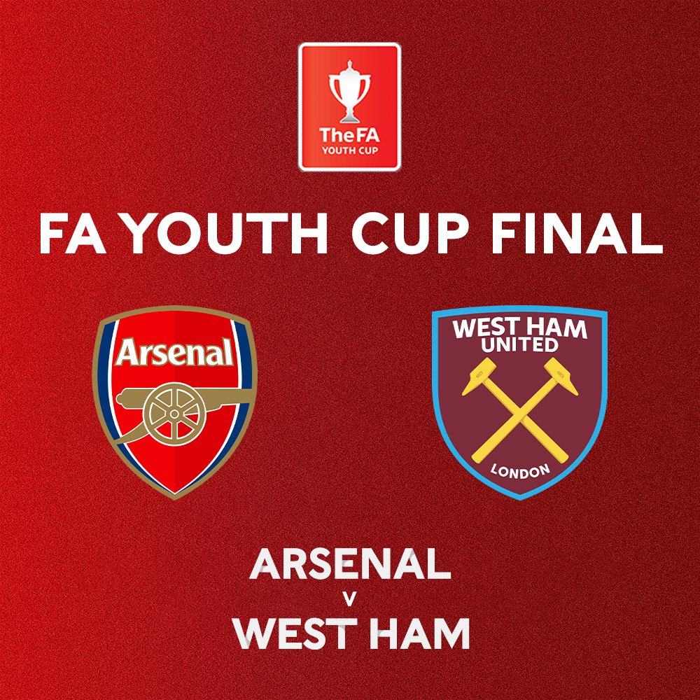 EmiratesFACup's tweet image. And then there were two...

@Arsenal 🆚 @WestHam 

Who will be crowned the 2022-23 #FAYouthCup champions? 🏆