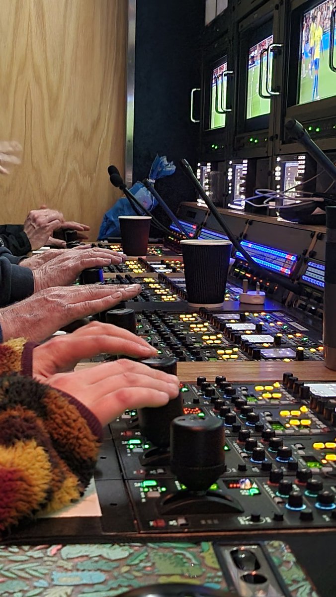 This ones been a tough one to get going, but we're live on air on <a href="/ITV/">ITV</a> for the <a href="/Lionesses/">Lionesses</a> <a href="/WEURO/">WEURO 2025</a>  match at <a href="/wembleystadium/">Wembley Stadium</a>. 19 match and 4 pres cameras. And a whole lot of external feeds. <a href="/cloudbass/">Cloudbass OB</a>