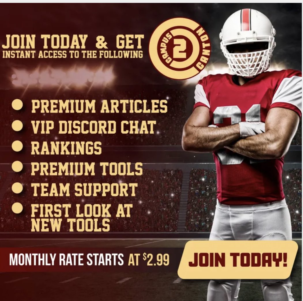 campus2canton's tweet photo. 🔸Weekly CFF rankings 
🔸Data analysis tools 
🔸Freshmen Guide 
🔸Devy Guide 
🔸CFF Guide 
🔸C200 (combined NFL/NCAA rank)

There has never been a better time to join https://t.co/XX3P0W4a8p. https://t.co/ZIdNGlyEdP