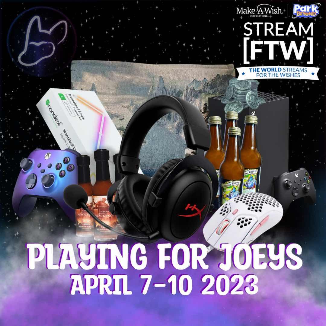 Help raise awareness and funds for <a href="/playingforjoeys/">Playing For Joeys</a> 💜Make-A-Wish International grants wishes in over 50 countries around the world, ensuring that the hope of a wish is never far away. 

Fundraising Dates: April 6th - 10th
Tiltify Amplify Link: bit.ly/43ancAr