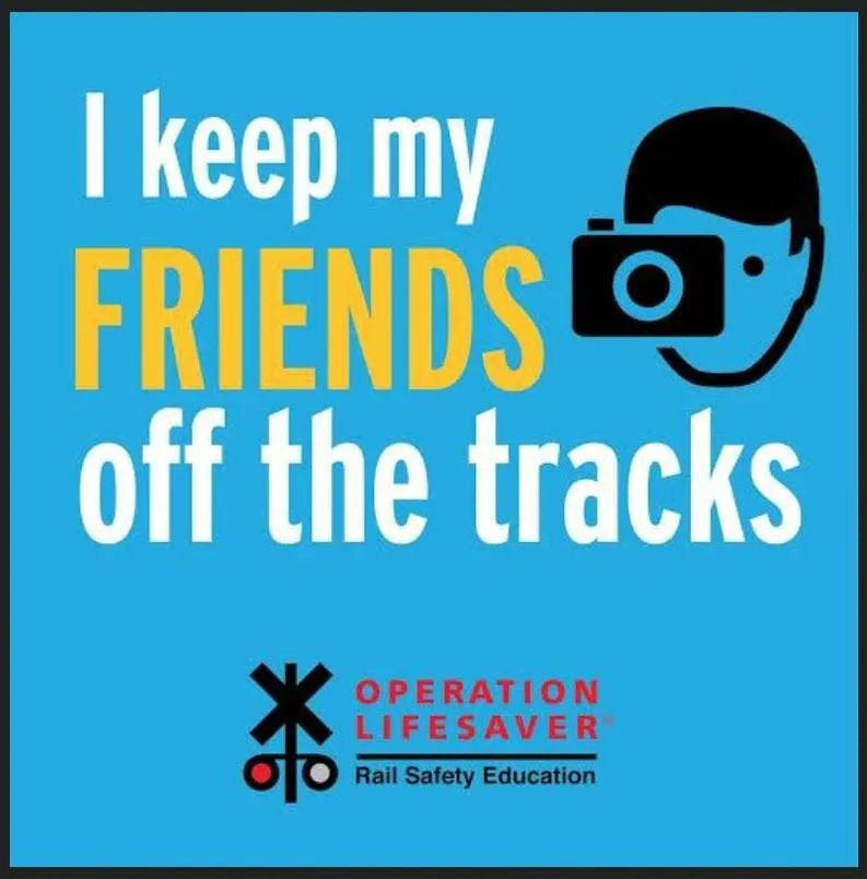 No photo taken on or near train tracks is worth the risk. You can #StopTrackTragedies by keeping friends and family from using the tracks for photos. Trains move much faster, and are far closer, than they appear to be. Stay off the tracks and stay safe!
#SeeTracksThinkTrain