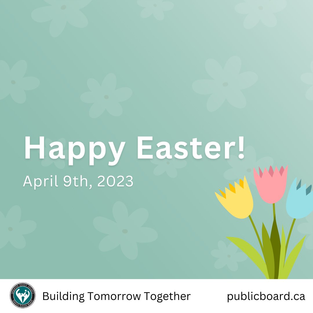 Have a safe and restful long weekend, everyone! To those who are celebrating, we wish you and your loved ones a peaceful and blessed Easter.