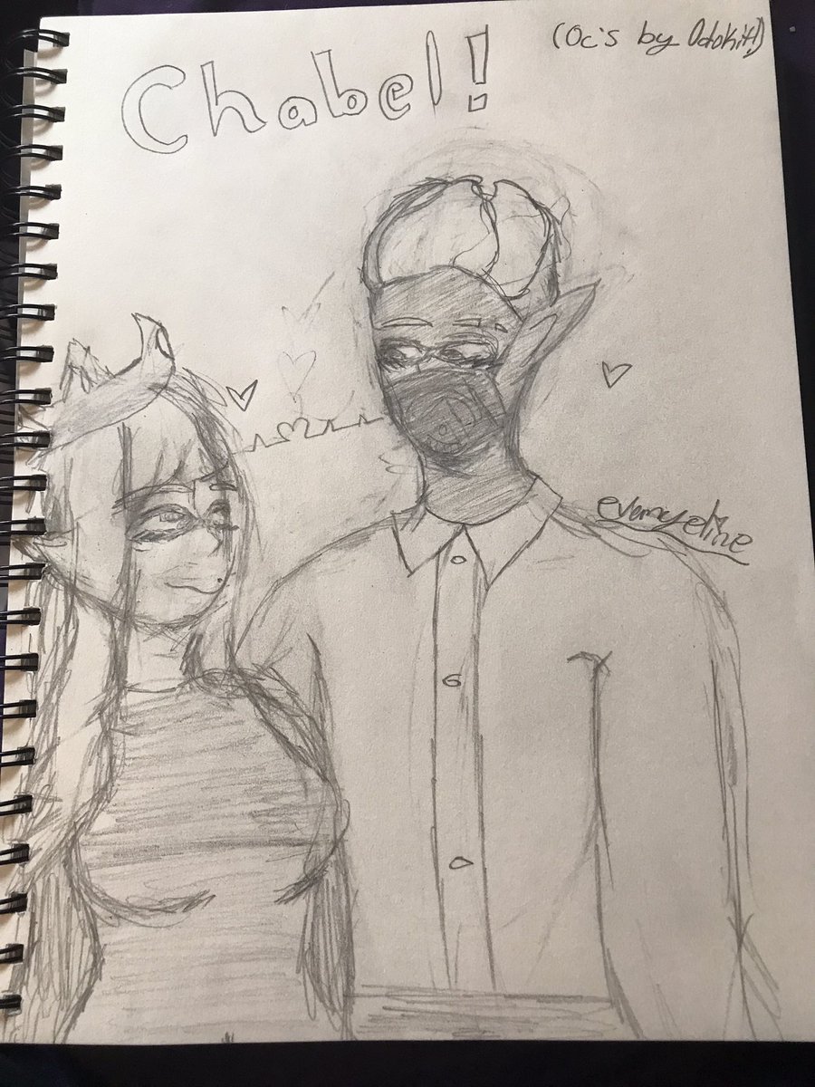 NotAGrandma_Gi's tweet photo. Hii!! I did some Chabel ship art!!
Oc's are made by @Octokit_
#Chabel https://t.co/2ZxmQdHLnR
