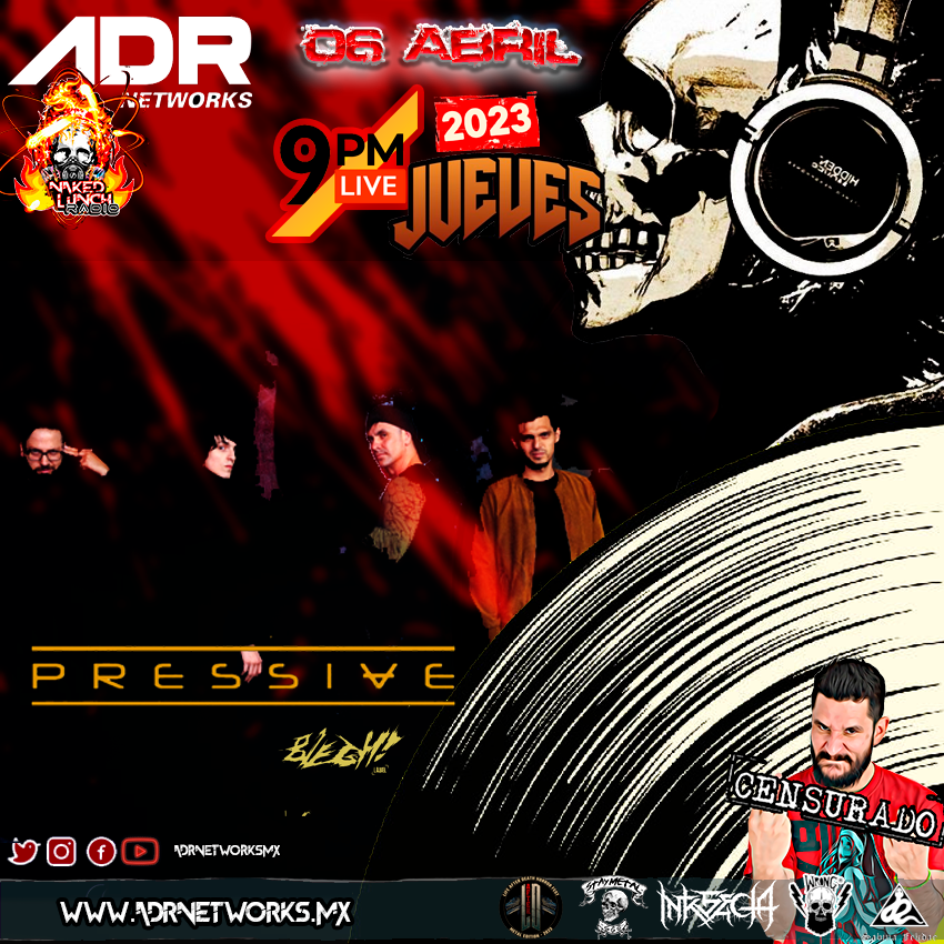 Jueves 6 abril #9pm por <a href="/adrnetworksmx/">ADR Networks</a>  #Programa50 #shin60npashang0n, Vamos a platicar con nuestros carnales de <a href="/pressiveband/">Pressive</a>  que nos presentan su nuevo sencillo #Volar feat <a href="/Chato4732/">Chato473</a> (9 pm) por las redes de #ADR #Programon #stayfkntuned #testamosintonizando #nakedlunchradio