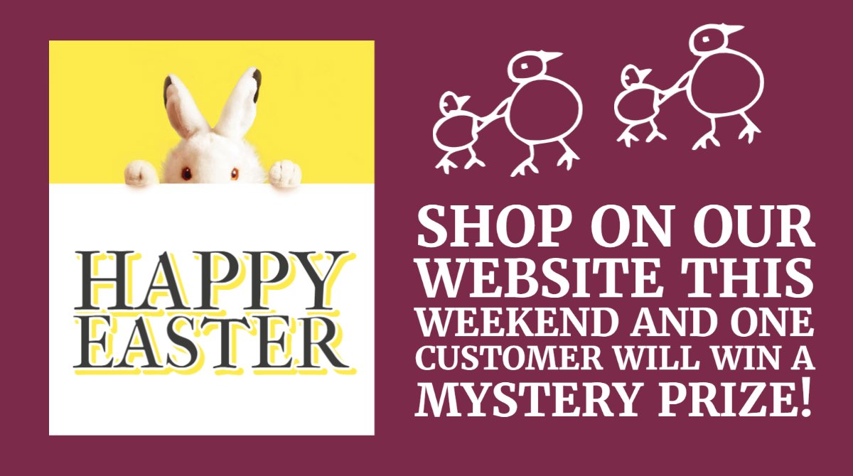 We have a special offer for you over the Bank Holiday weekend! One lucky customer who shops on our website from now until 2359 on 10th April will win a mystery prize! To enter all you need to do is comment in the ‘Order Notes’ at checkout ‘Yes please!’ buyindie.co.uk