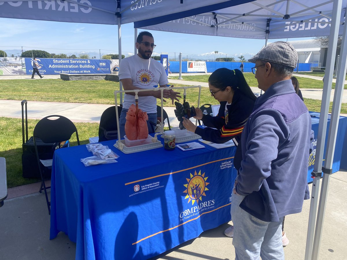 Compadres_LAC's tweet image. Today at #CerritosCollege raising #awareness and providing #information for all who want a #healthierfuture for themselves, loved ones and anyone else in between! Let's live #drugfree and #encourage others to do so as well.

More info: truthinitiative.org

#tobaccofree #sayno