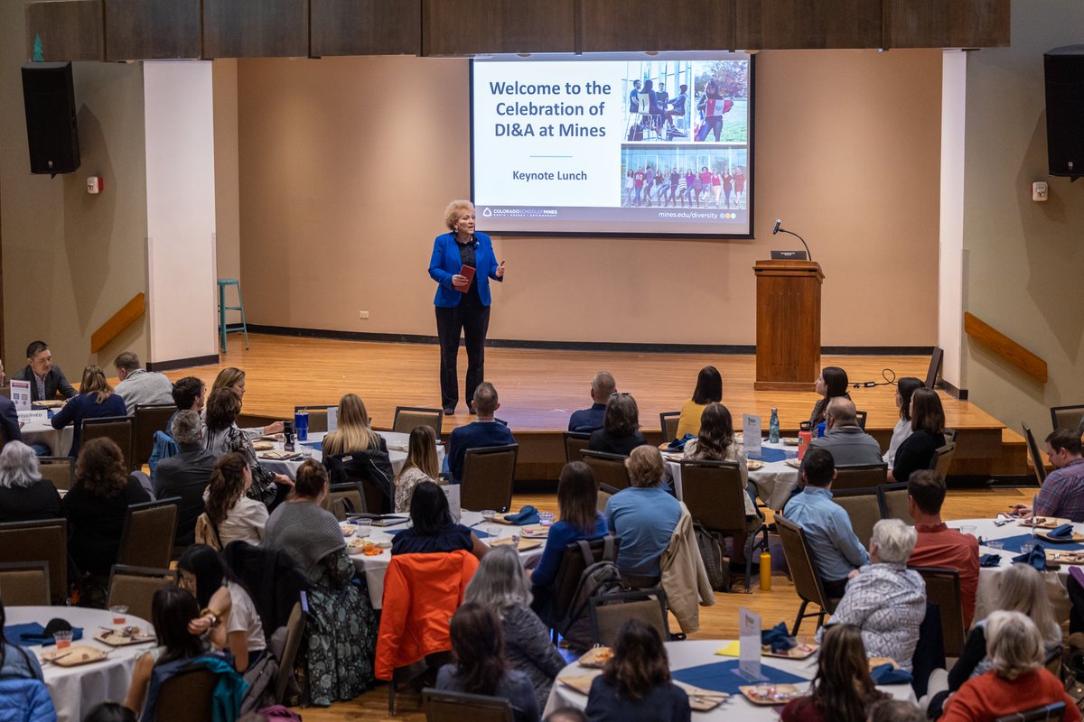 DiversityMines's tweet photo. Earlier this week we hosted our fourth annual Celebration of DI&amp;A at Mines. Thank you to all of the speakers, workshop facilitators, panelists and attendees involved in the day of learning and dialogue. This event was made possible by our sponsors Aera, CACI, Chevron and Shell. https://t.co/PIN7ViSQvf