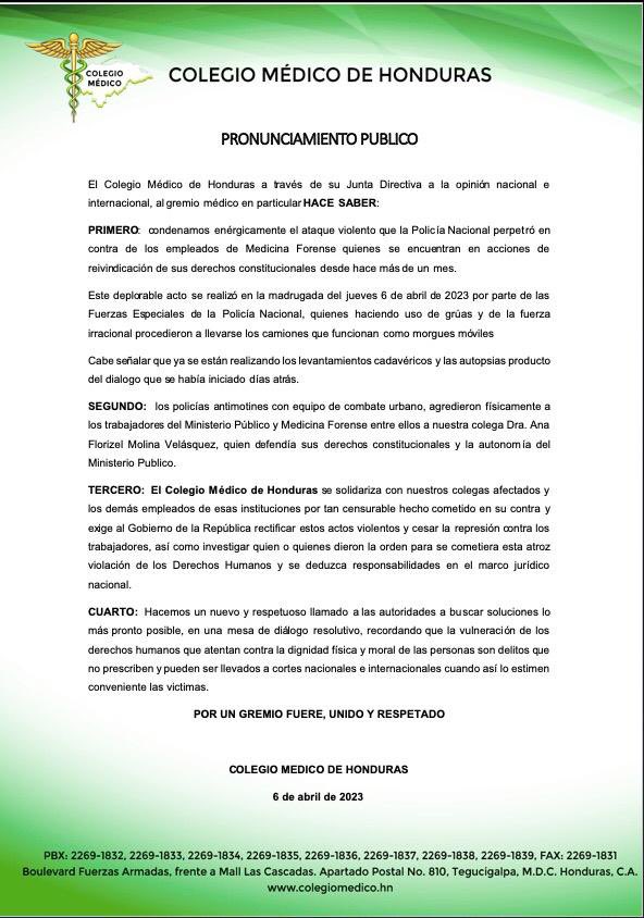 af_hond's tweet photo. @ColegioMedicoHN @ColAbogHN @CONADEH @COHEPHonduras @nayibbukele @Congreso_HND @GuatemalaGob @PNCSV @villanuevasemma @jorgeramosnews @ramonsabillonhn https://t.co/SlXPNPW3Q8