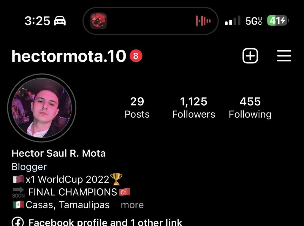 Síganme en insta 🙌🏻🙌🏻🙌🏻
instagram.com/hectormota.10?…