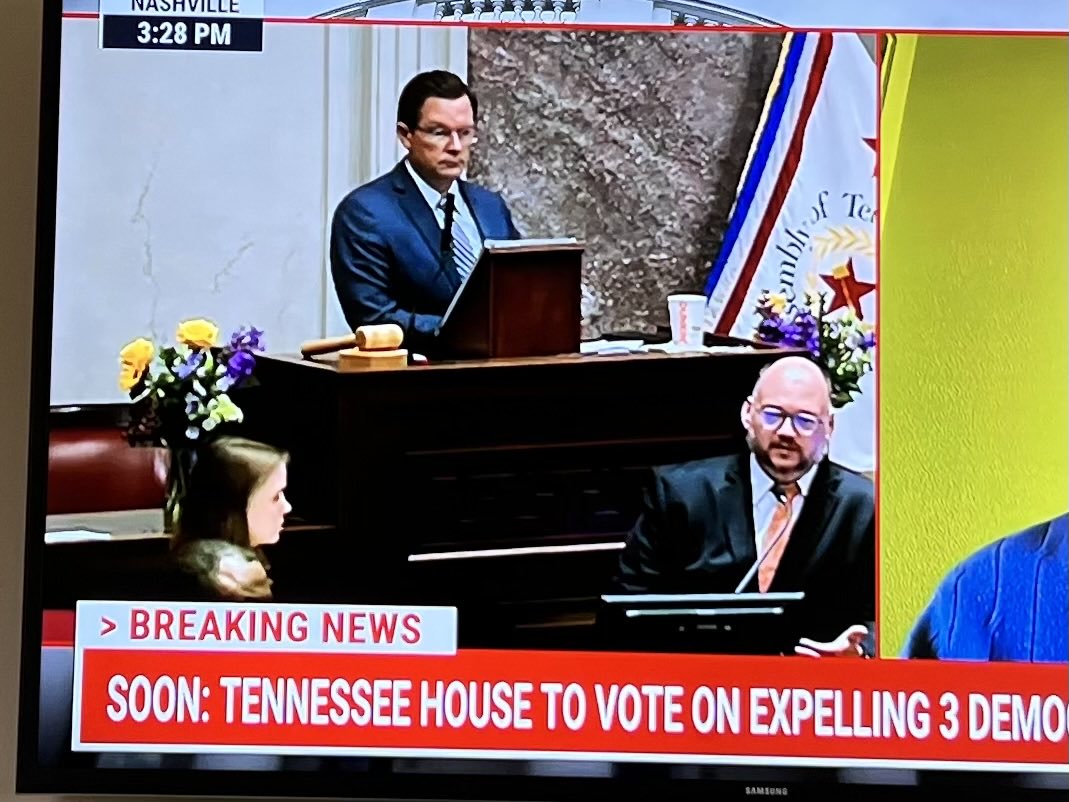 This abuse of power should be live on every network right now, so that the entire country can watch what’s happening in the Tennessee legislature.