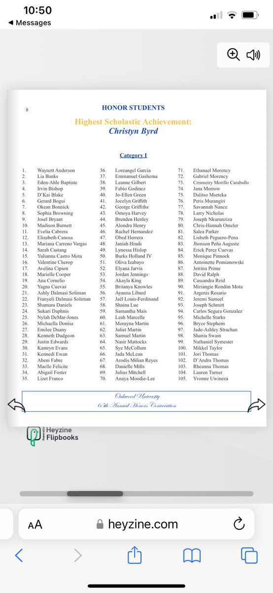 pastorcpbyrd's tweet photo. My wife @DAMounterByrd, Danielle, and I are extremely proud of our daughters @christynbyrd and @cbreezy2nice for both being honor students @OakwoodU!  Christyn is also graduating this year, is Senior Class President, and has the highest scholastic achievement at Oakwood! https://t.co/zysf1P7H84