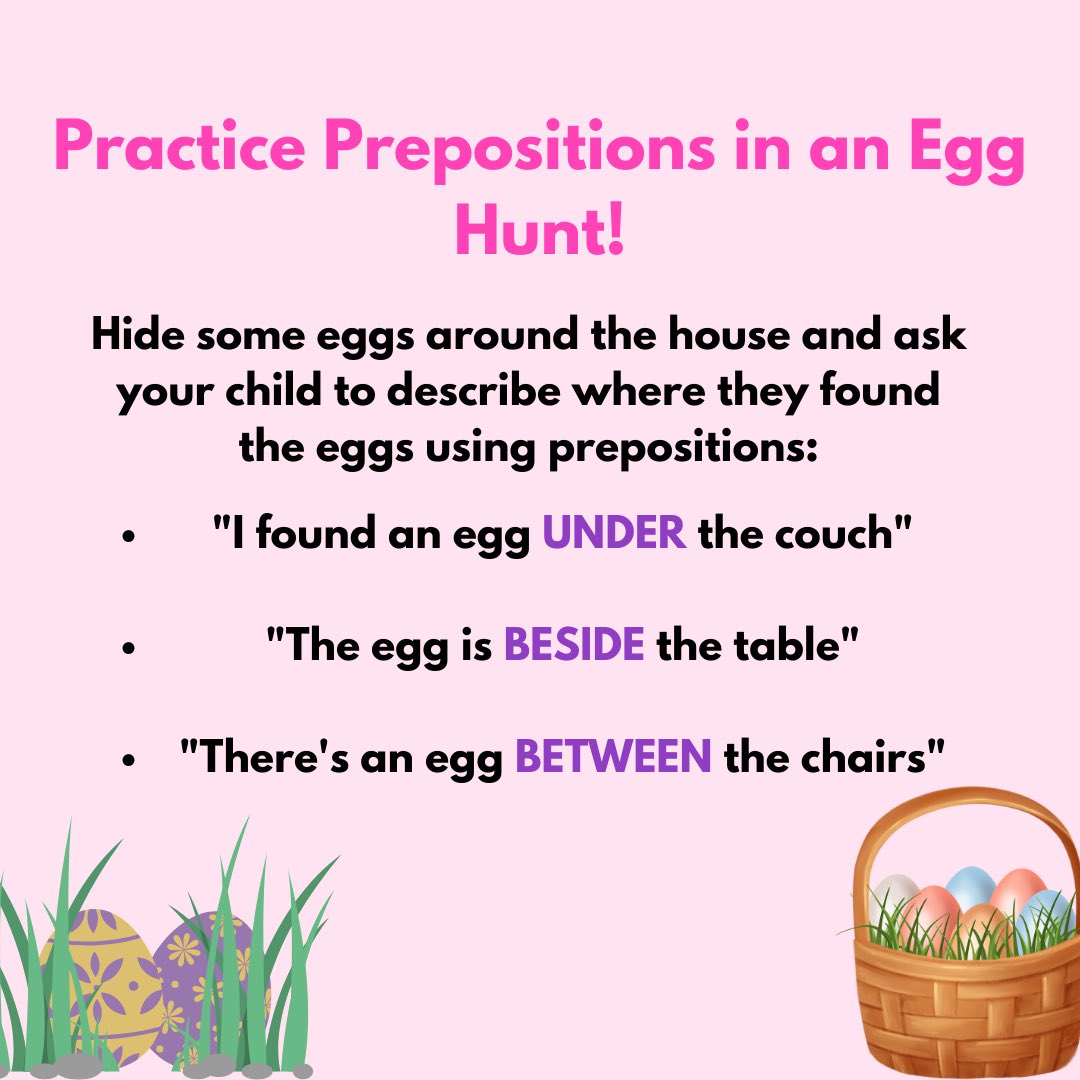 TDSB_SLP's tweet photo. We hope everyone has a wonderful long weekend!โ๏ธ๐ฐ๐ฃ
Swipe to see some fun activities you can try with your child to support their language development.
#LanguageActivities #TDSBSLP #SLP https://t.co/Wefx9BOQih