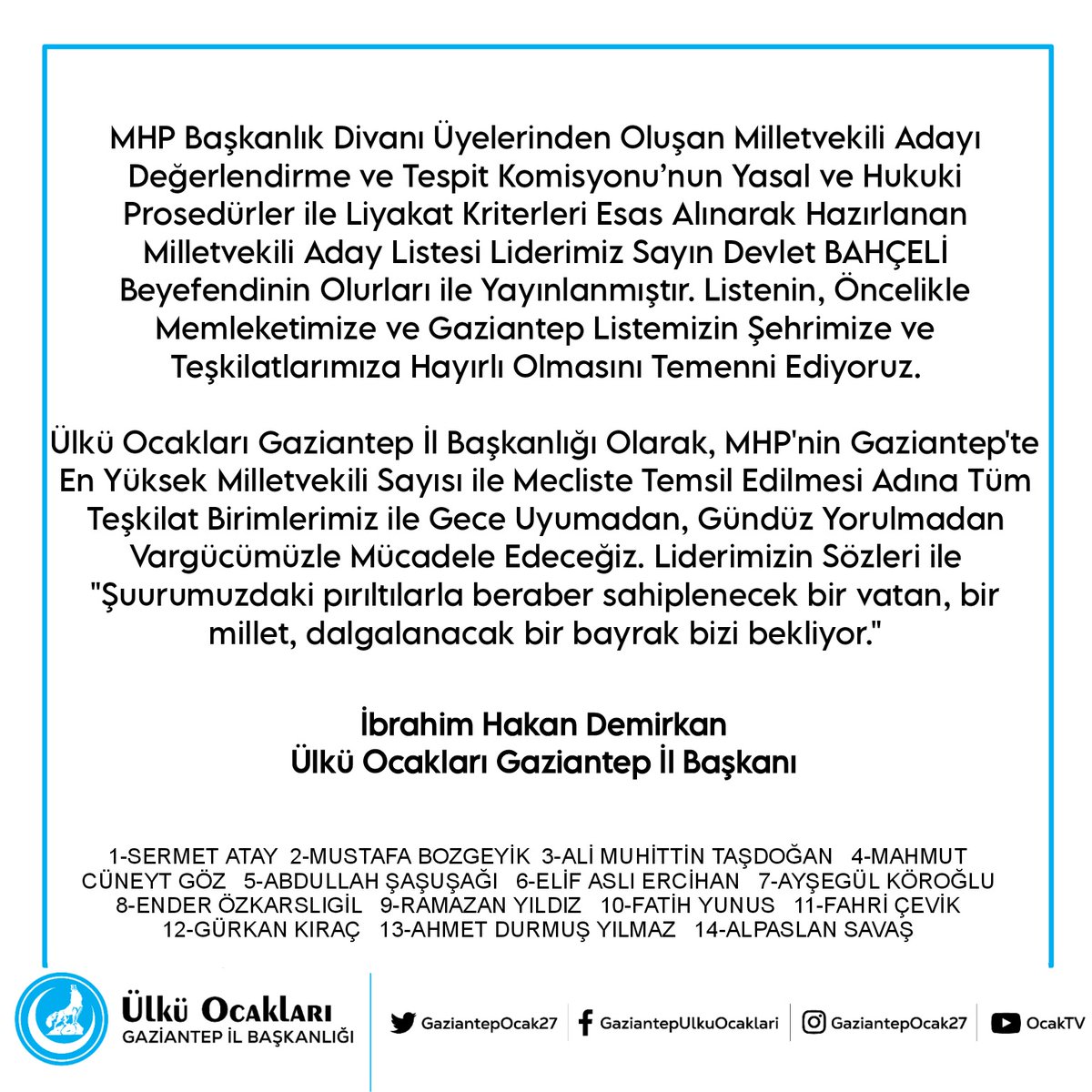 Bir Yeminimiz Var, VAZGEÇİLMEZ 🇹🇷