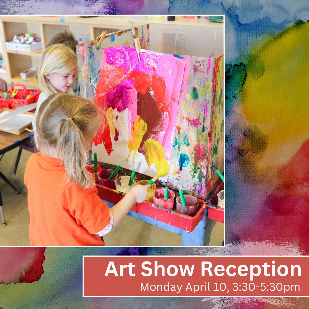 To celebrate Arts Month, The New School Art Show will begin Monday, April 10th at 3:30pm with a kickoff reception outside the Tinkering Studio. 

Students and families are invited to roam our halls and admire the beautiful art throughout the month of April!