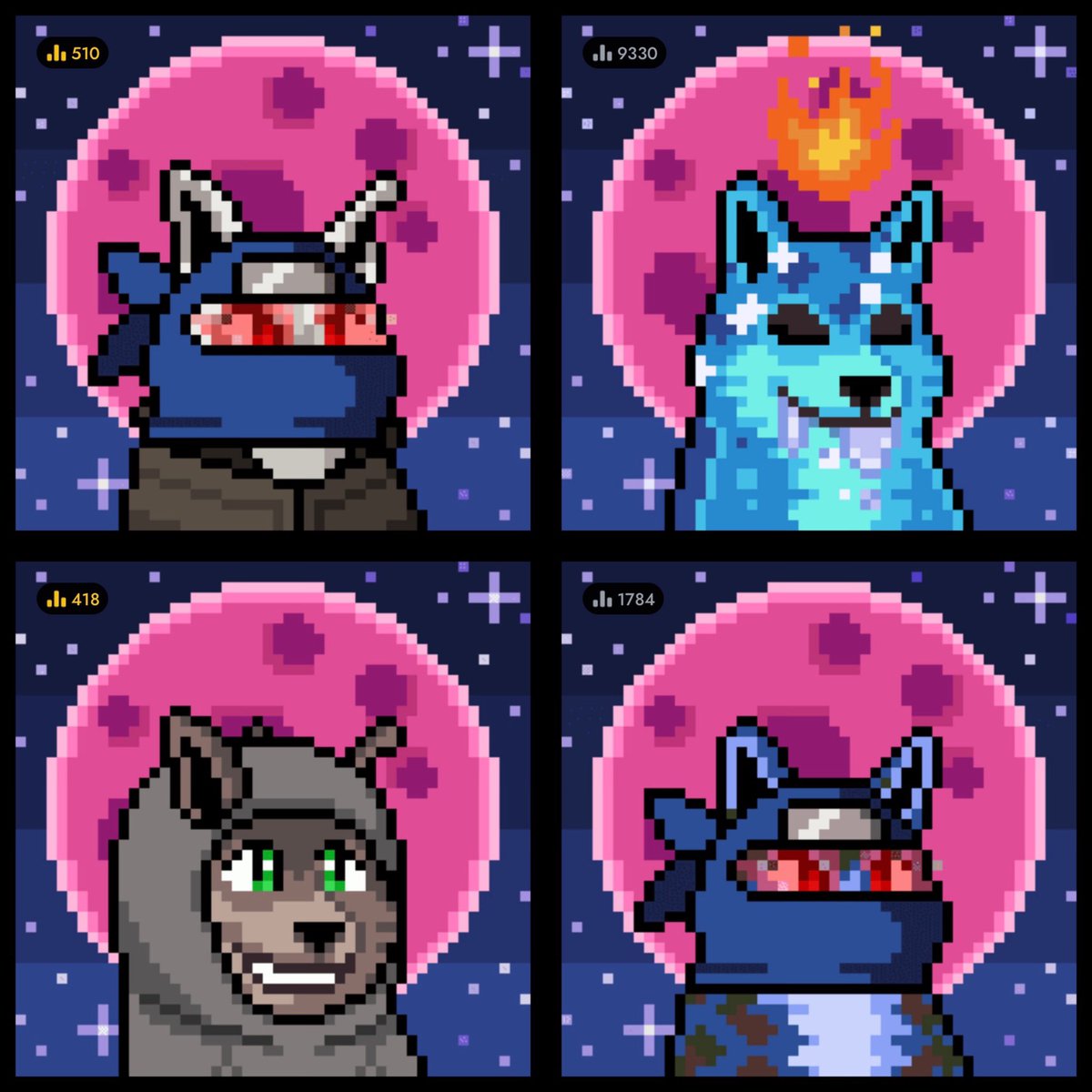 4kborzy's tweet image. Woooooiiiii the @MoonrunnersNFT traits updated 👀👀👀 they are looking ILL AF 🔥🥷 

Let’s see everyone’s #moonrunners below 👇