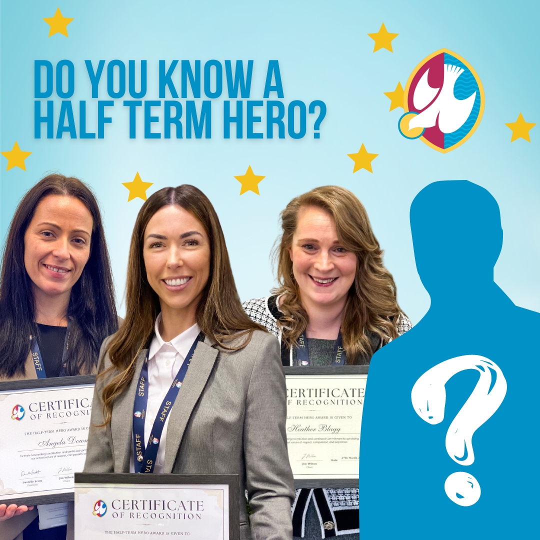 StsPnP's tweet photo. Our #HalfTermHero award recognises staff who go over & above in demonstrating our school values of respect, compassion & aspiration, making an important difference to our students, families, colleagues & the wider community.
Submit your nominations here https://t.co/I4oEDugeaz https://t.co/BnTayhhFOX