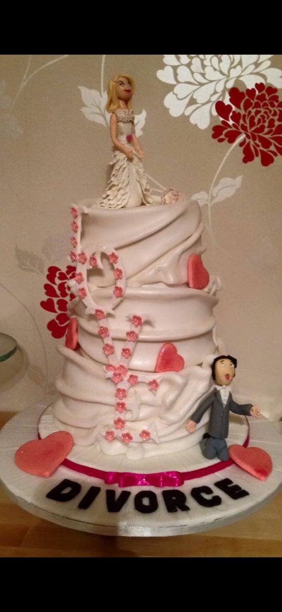 Remembering the best divorce cake ever!!! It had more tiers than the wedding cake and tasted so much sweeter