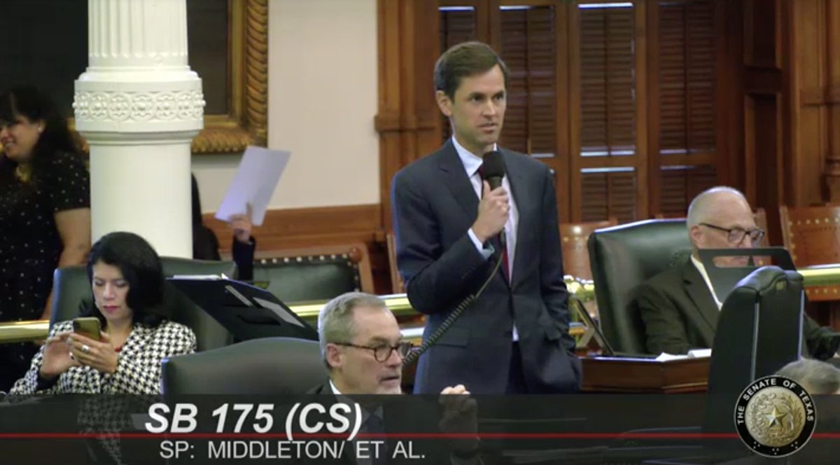 Thank you <a href="/mayes_middleton/">Mayes Middleton</a> for #SB175 that BANS taxpayer funded lobbying! This bill - that passed in the Senate today - is a WIN for taxpayers! Texans will no longer have their hard earned money go towards efforts advocating against their best interests. We put Texans 1st #txlege