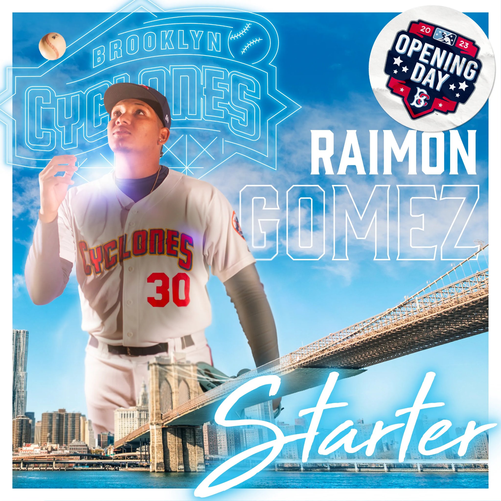 Brooklyn Cyclones on X: Ladies and gentlemen, your Opening Day Starter.  👏🔥  / X