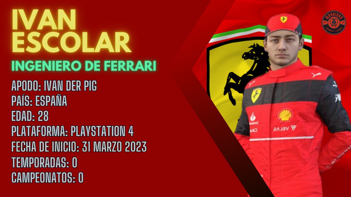 LetalPigs's tweet photo. Iván Escolar se incorpora como ingeniero a la escudería Ferrari https://t.co/SdlPbv0J5z