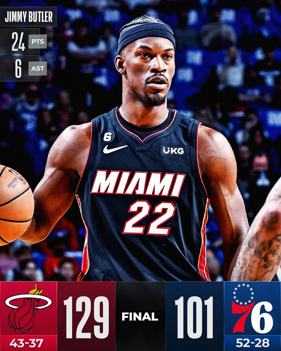 🏀 FINAL SCORE THREAD 🏀

Jimmy Butler goes 9-12 from the field as the <a href="/MiamiHEAT/">Miami HEAT</a> stay in the race for the East's #6 seed!

Tyler Herro: 24 PTS, 5 AST, 5 3PM

For more, download the NBA App ⤵️
app.link.nba.com/nbaapp