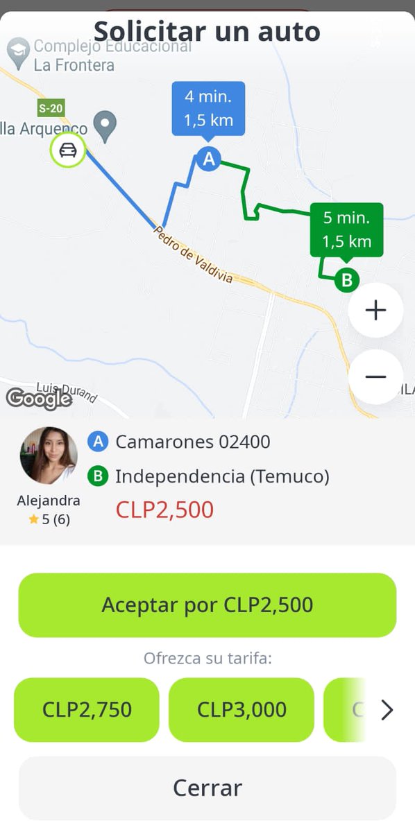 <a href="/MTTChile/">Ministerio de Transportes y Telecomunicaciones</a> <a href="/MintrabChile/">Trabajo y Previsión Social</a> <a href="/JuanCaMunozA/">Juan Carlos Muñoz Abogabir</a> <a href="/OITconosur/">OIT ConoSur</a> <a href="/Fisca_MTT/">Division de Fiscalización de Transportes</a> <a href="/SubPrevDelito/">Subsecretaría de Prevención del Delito</a> 
<a href="/inDrive/">inDrive</a> <a href="/inDriveLatam/">inDrive Latam</a> <a href="/Camara_cl/">Diputadas y Diputados de Chile</a>  Siguen los asaltos con esta aplicación en la Araucanía necesitamos más seguridad y validación de cuentas de pasajeros 
#leyeat 
#leyuber
#trabajodecente
#trabajoseguro