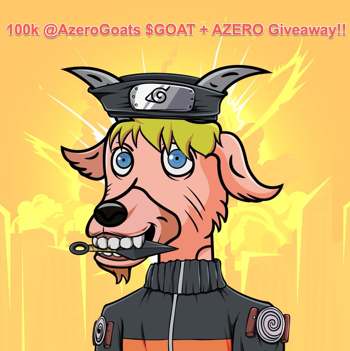 🐐🐐It's time for another #giveaway courtesy of @AzeroGoats!🐐🐐

🔥10 WINNERS will WIN 10,000 $GOAT + 5 $AZERO!🔥

To Qualify:
- Follow @AzeroGoats &amp; <a href="/AZEROwhale/">AZERO 🐳</a> ✅
- Join Telegram: t.me/AzeroGoats🐐
- Retweet! 🔄
- Tag 3 friends below!💬
