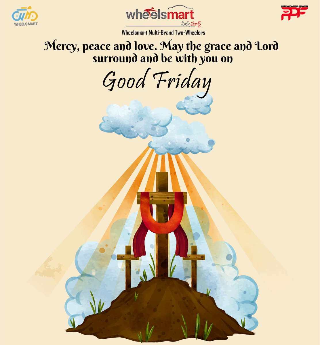 wheelsmart_'s tweet photo. Mercy, peace and love. May the grace and Lord surround and be with you on Good Friday.
#GoodFriday https://t.co/sZgW6Ufg6A