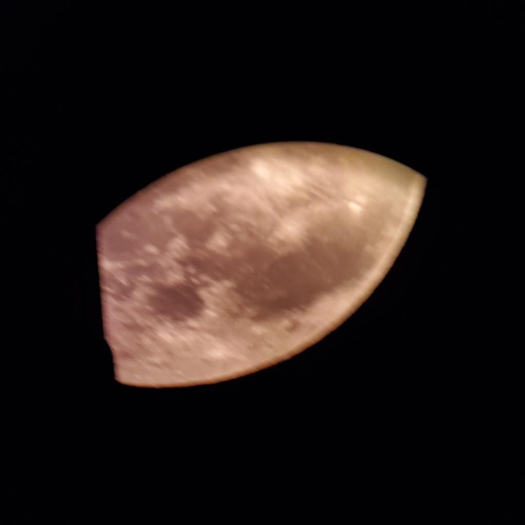 The <a href="/LASSinspires/">LASS inspires...</a> Star Party is wrapping up with a close up of the moon. Great viewing tonight of Venus, the Pleides, Orion's Nebula and the Moon. Thank you to Mr. Nestor, STEM club members, siblings, parents and all who came out!