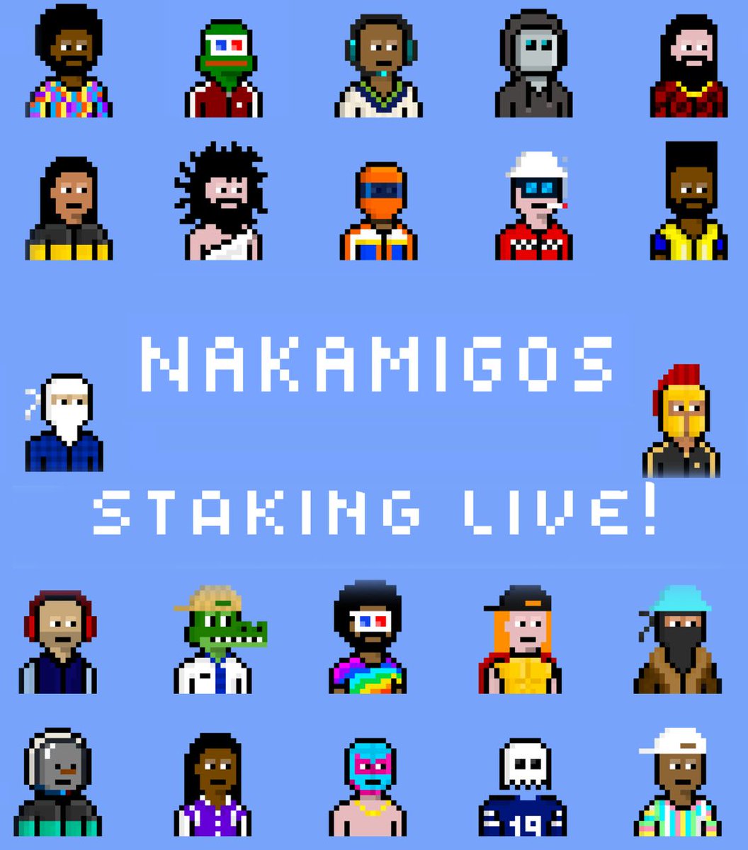 Nokomigos's tweet photo. Staking is now live! 

#Staking is now finally available for #Nakamigo nft!

Head on to the link below and #stake your Nakamigos for amazing returns 🚀

🔗 https://t.co/VzFFdfJQBd https://t.co/OEj5K6Uqf7