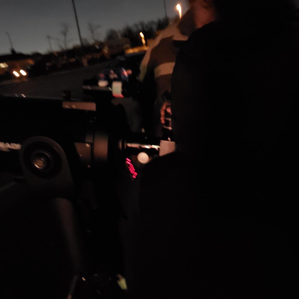 The <a href="/LASSinspires/">LASS inspires...</a> Star party is wrapping up with a close up view of the Moon. Thank you to Mr. Nestor for making this evening possible. STEM club members, siblings, parents and all participants had a great time!