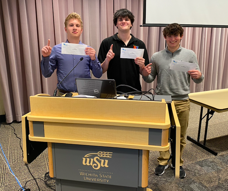 Congratulations to <a href="/DeSotoWildcats/">De Soto Wildcats</a> Evan Marincovich, Nick Budimlija and Nate Meyer! 2023 Kansas Economic Challenge State Champions - (Adam Smith Division) 
"Nice Doing Busine$$ With You!"<a href="/DHS_BusinessEd/">De Soto HS CTE - Business Education</a>