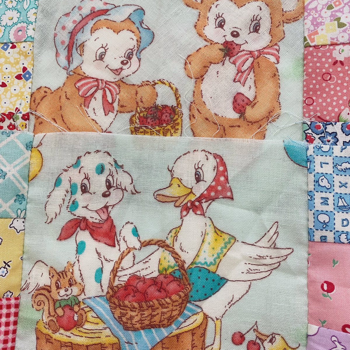 レトロアニマル柄