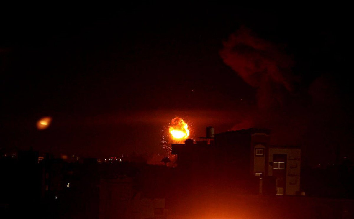 lsrael launches a series of new airstrikes targeting several sites in Gaza Strip.