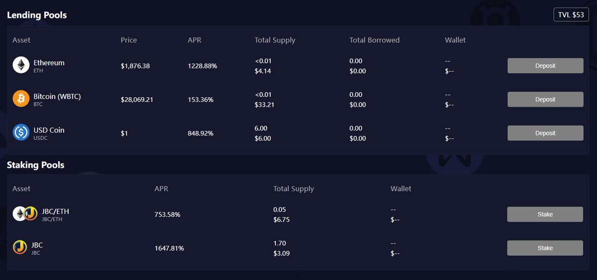 #JBCFinance have updated the UI, please withdraw your assets 👉v1.jbc.finance/#/home 
Emission will launch soon.