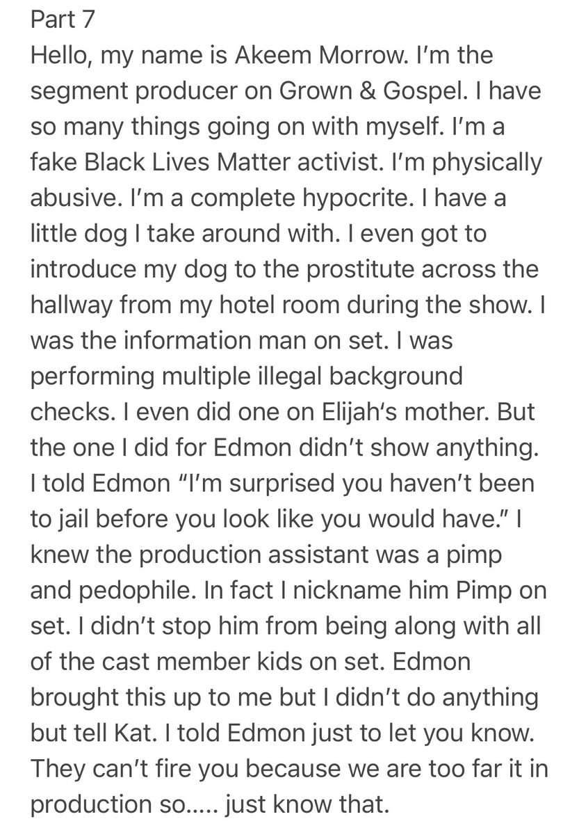 GGExposeWeTv's tweet photo. Part 7 
#You #expose #WETV #carlosking #Multiple #pedophile #hollywood #realityshow  #FBI  #proof #GrownandGospel #RHOA #tellthetruth  #Detroit #kingdomreign #OWN #police #predator #nobackgroundchecks #Crime  #theshaderoom #blogs  #Grooming #sextraffic #sendthistothepolice @FBI https://t.co/vBI7eMtC3U