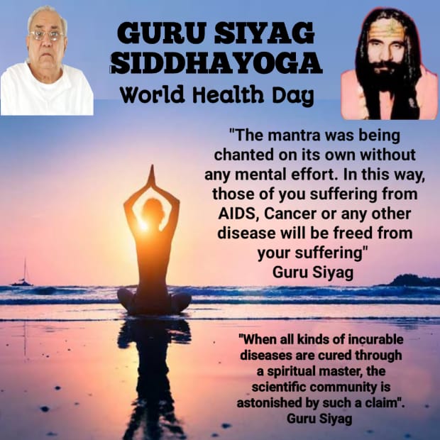 Guru Siyag Siddhayoga explained by Kalki Avatar Guru Siyag gives you health, Health gives hope, hope gives life. Stay healthy. Happy World Health day
#worldhealthdayforall