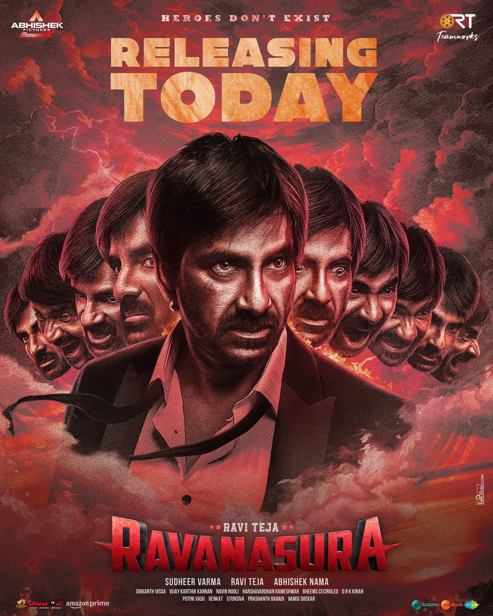 MaheshFanTrends's tweet photo. It's time to get your dose of mass entertainment with #Ravanasura! 🔥

Mass Maharaja @RaviTeja_offl is all set to take over the Big Screens ❤️‍🔥

Good luck to the team! We hope that #Ravanasura will erupt like a volcano at the box office 🌋

@iamSushanthA @sudheerkvarma
@AbhishekPicture @RTTeamWorks
