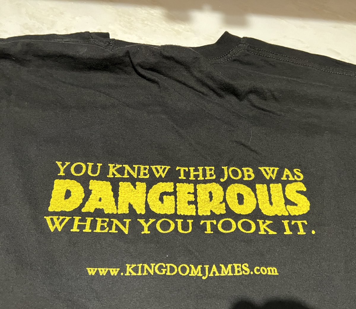 My most treasured t shirt. Courtesy of @MyNameIsKingdom I’ll be wearing it to my sisters birthday party tonight ❤️