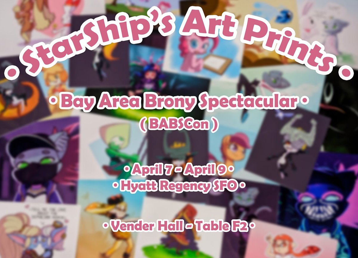 SpaceShipPizza's tweet photo. Ever wanted to buy my art?
For the first time ever, my art will be on sale at an actual convention!
Thanks to the amazing @TheLooneyTurtle and @TheRealAkiNeko you'll be able to find my art at 
#babscon in San Francisco this weekend! https://t.co/X9CiGfneky