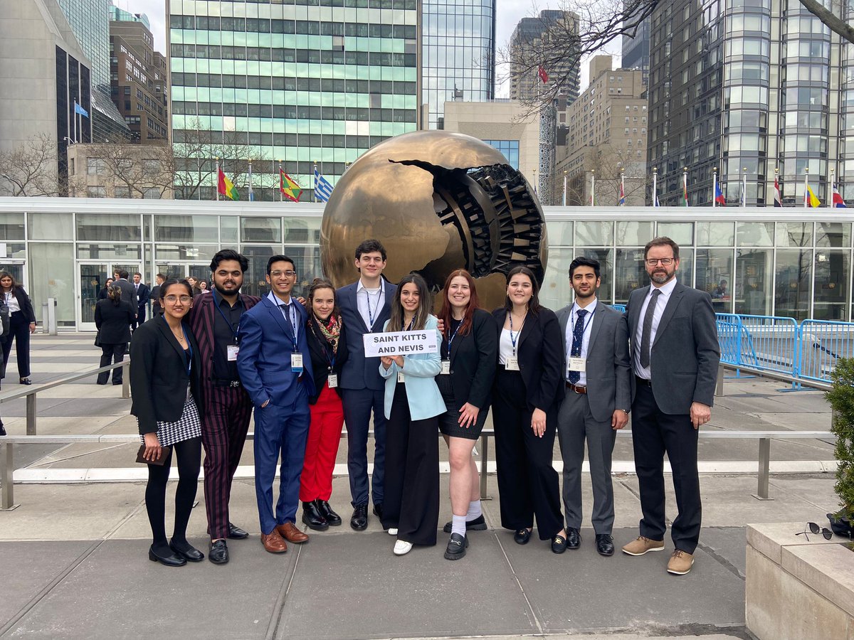 marcgdoucet's tweet photo. Distinguished Delegation Award for the Saint Mary's Model UN Delegation @TheOfficialNMUN ! And a Position Paper Award for Pyper Lane and Naza Yammine in the GA 1 Committee! @SMArts_SMU @smuhalifax @smuprez  @SKNMission @isaleanphillip https://t.co/w7rdpNAqN5