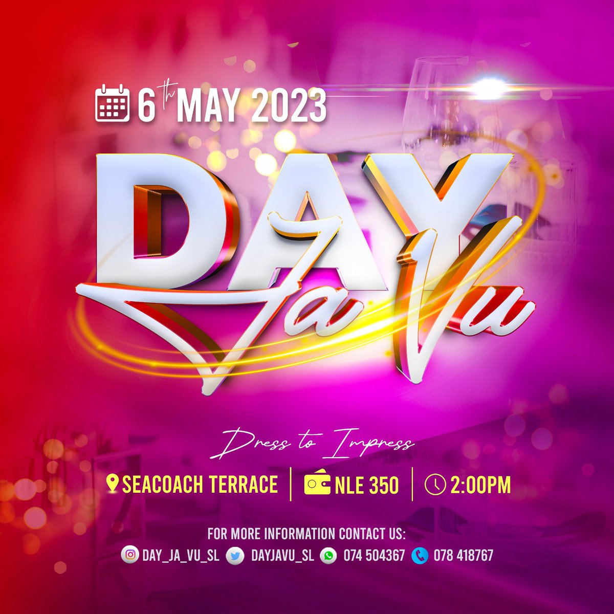 Dayjavu_SL's tweet photo. We’re exactly a month away from our mid year event and we’re excited😄. Call/message the numbers on the flyers for your table bookings.
Please share and thank you! https://t.co/Wi67hWAuZW