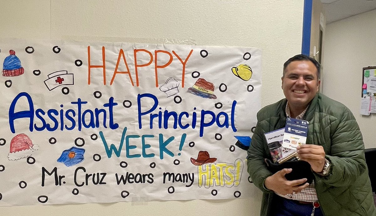 Michelle Fine✨ (@michellerfine) on Twitter photo Happy AP Appreciation Week <a href="/JGELEMVP/">Alfonso Cruz</a>! Thank you for rockin’ ALL the hats you wear to support our <a href="/NISDGlenn/">Glenn Elementary</a> Astronauts!🚀 You are such an advocate for our students and truly lead with ❤️! Happy AP Appreciation Week <a href="/JGELEMVP/">Alfonso Cruz</a>! Thank you for rockin’ ALL the hats you wear to support our <a href="/NISDGlenn/">Glenn Elementary</a> Astronauts!🚀 You are such an advocate for our students and truly lead with ❤️!