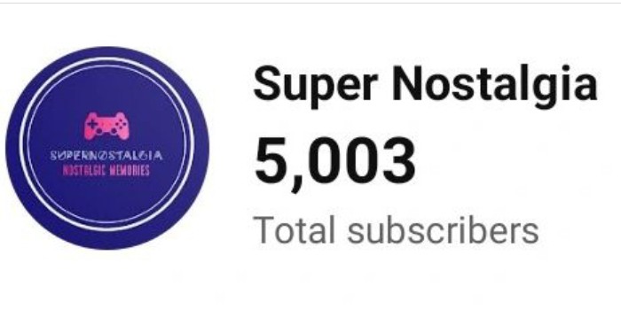 SuperNostalgia9's tweet photo. Can not believe I got to 5k. Thanks to everyone who's ever watched,like,commented or subscribed. Let's get to 10k #youtube #SUBSCRIBERS https://t.co/KgBJrAzMBY