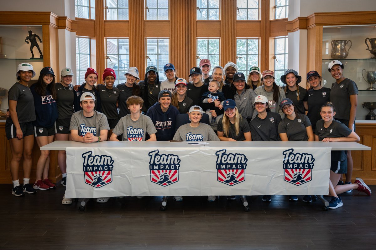 Today we celebrated #NationalStudentAthleteDay by adding another member to our group! Welcome to the team, Reagan! 

📰 bit.ly/3KdQndj

#AllInAllTogether x #FightOnPenn🔴🔵⚽️