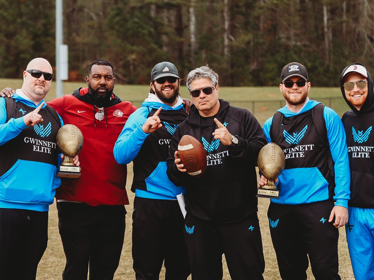 7v7_gwinnett's tweet photo. 15U & 14U The Event Atlanta 7v7 Tournament Champions. We are grateful for the opportunity to coach and mentor these young men.
#builtforplaymakers https://t.co/VUSmsiO9Jw