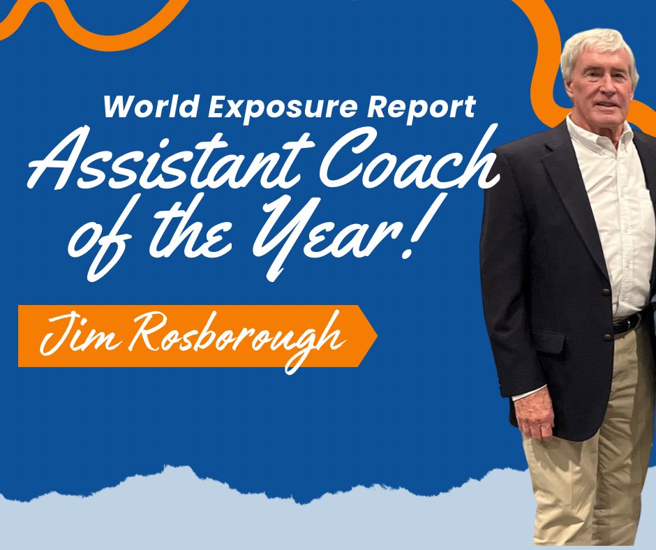 Congrats to our very own Coach Ros on being named the Junior College Division II Assistant Coach of the Year selected by World Exposure Report! So glad he’s on our team.😃💙🧡👏🏽<a href="/JimRosborough1/">Jim Rosborough</a> 

worldexposurereport.com/news_article/s…
<a href="/WorldExposureWB/">World Exposure Report Women’s Basketball</a>