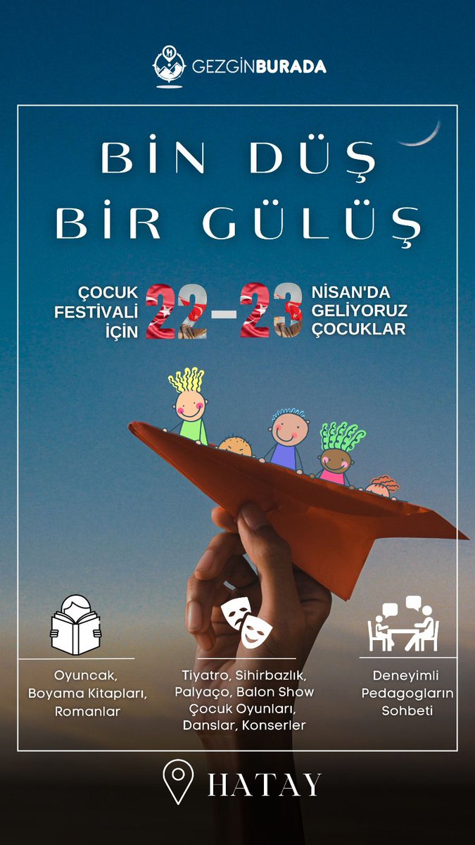 Çocuk fistivali için 22-23 Nisan'da geliyoruz